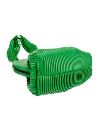 Themoirè Leather Top Handle Bag