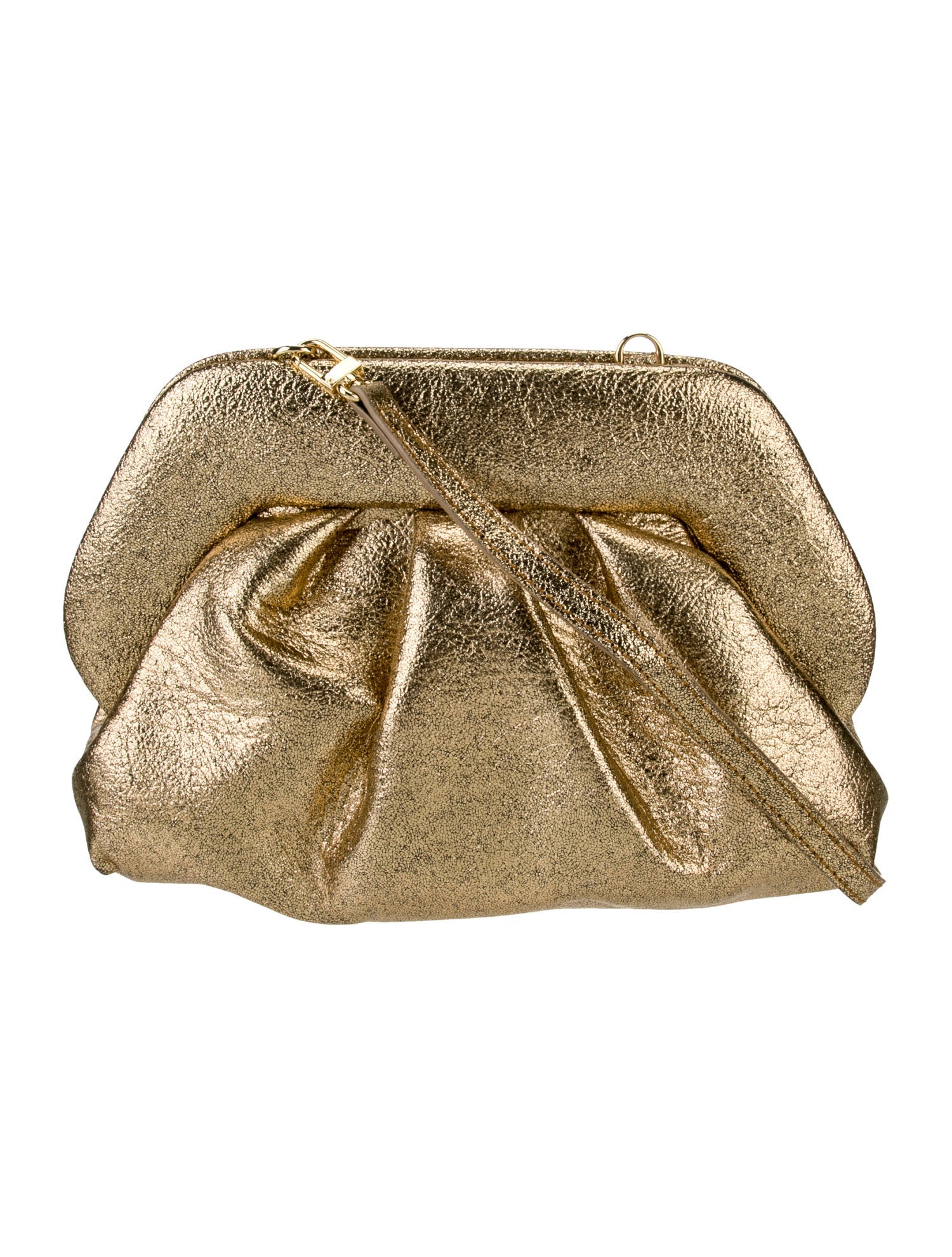 Themoirè Leather Evening Bag