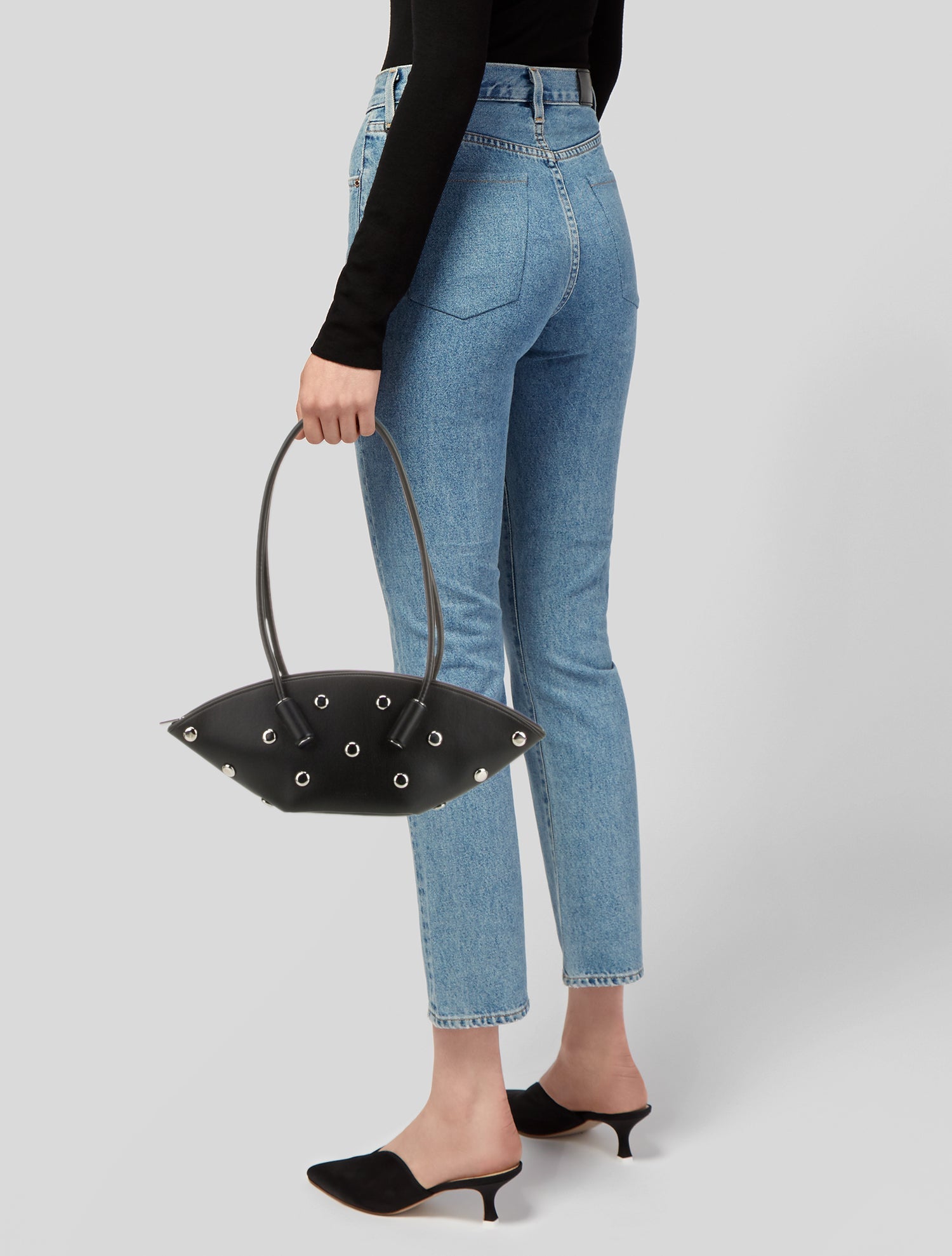 Themoirè Leather Shoulder Bag