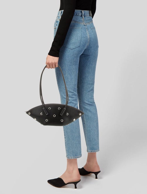 Themoirè Leather Shoulder Bag