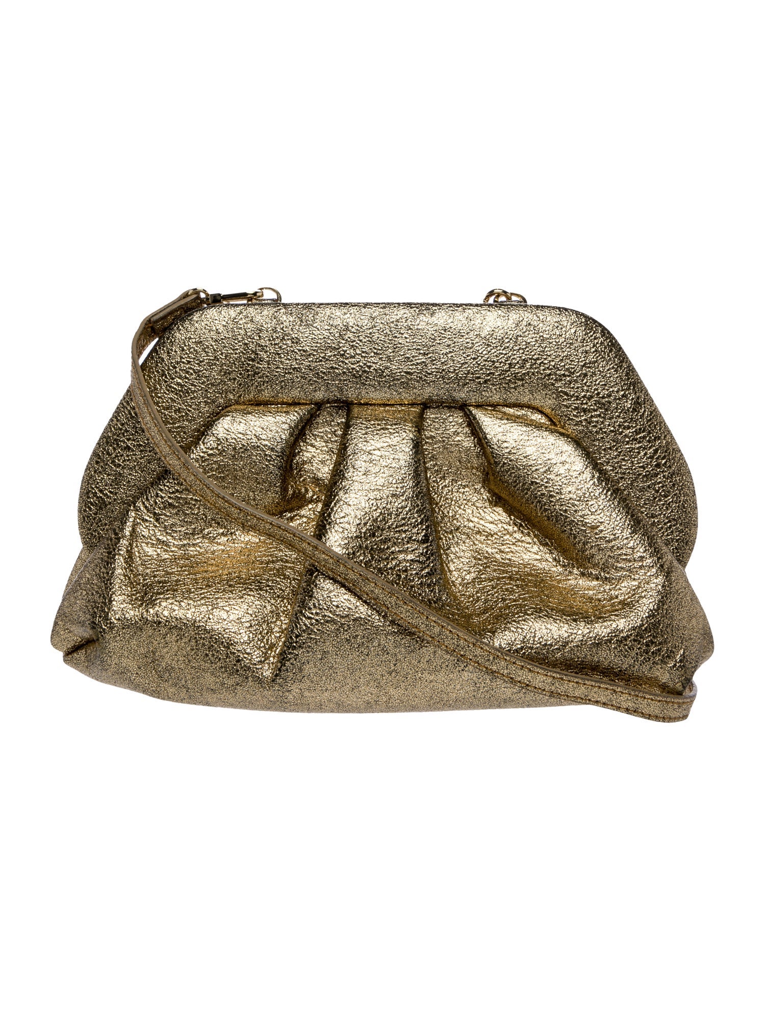 Themoirè Leather Evening Bag