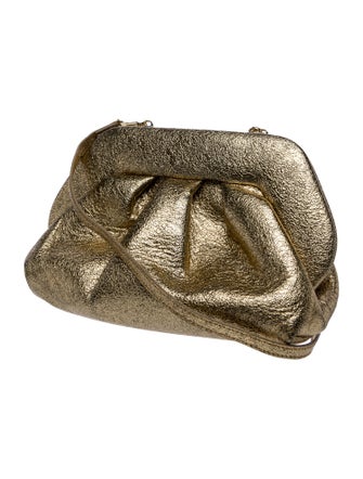 Themoirè Leather Evening Bag