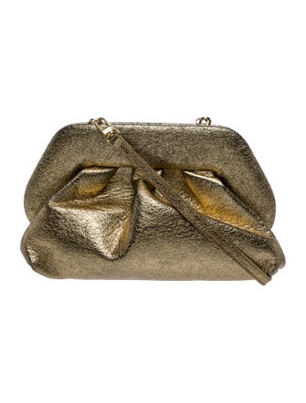 Themoirè Leather Evening Bag