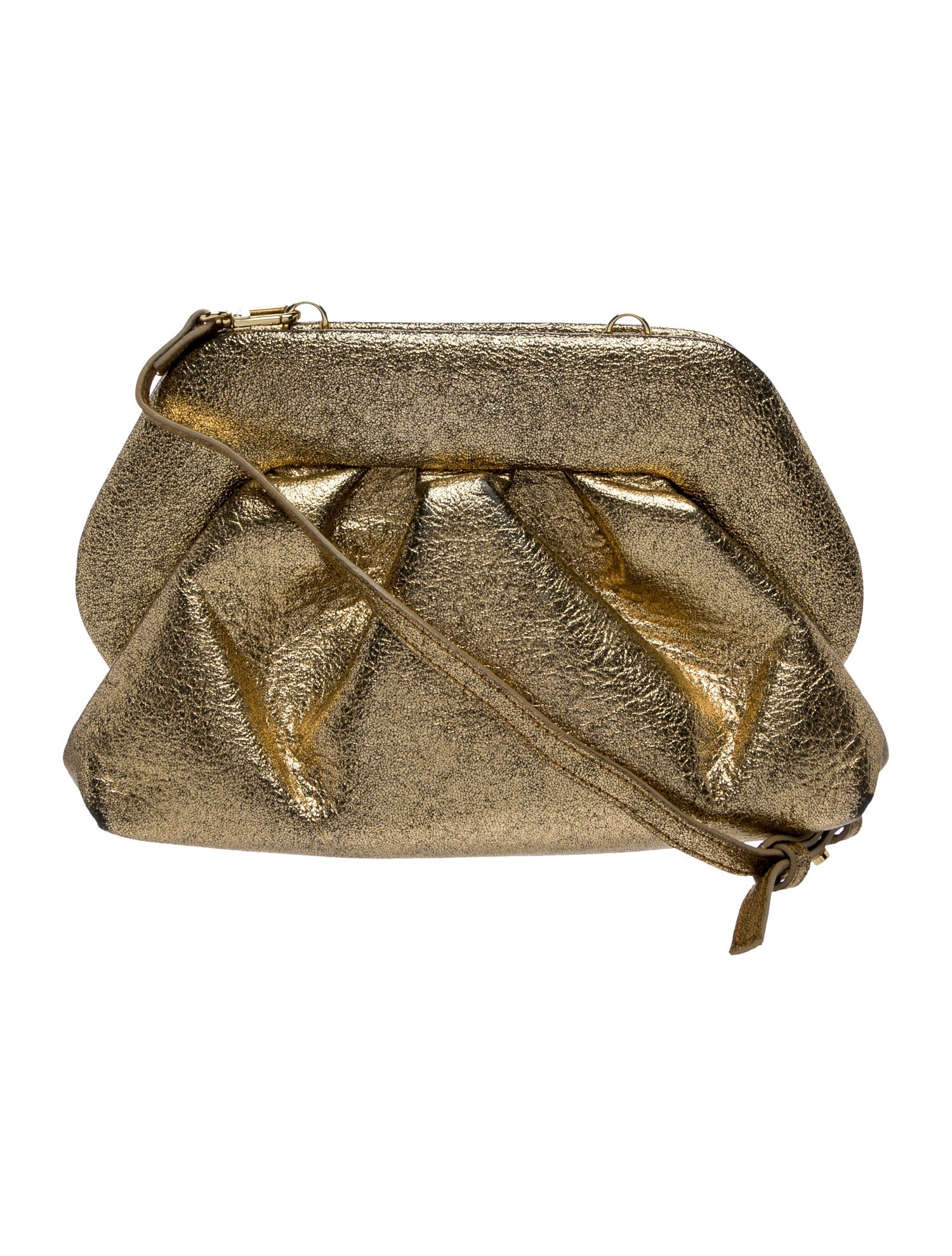 Themoirè Leather Evening Bag