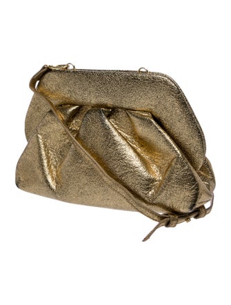 Themoirè Leather Evening Bag