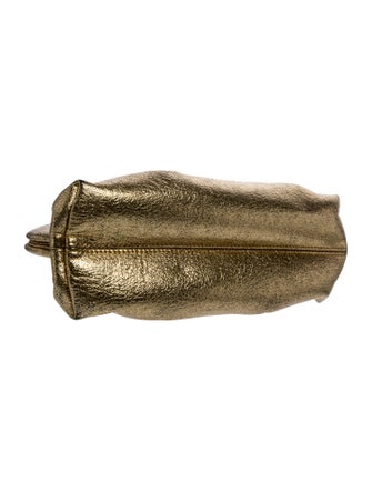 Themoirè Leather Evening Bag