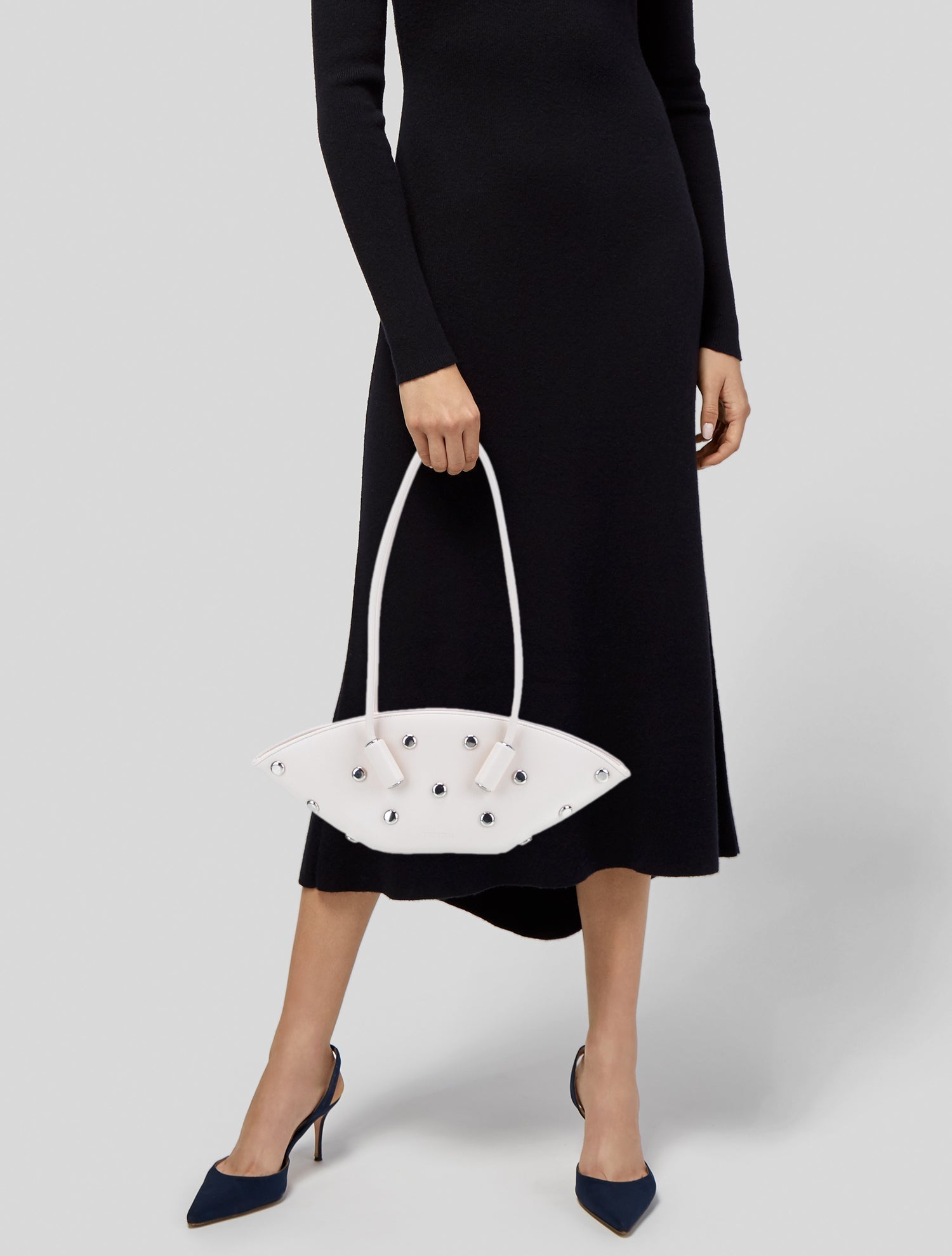 Themoirè Leather Shoulder Bag