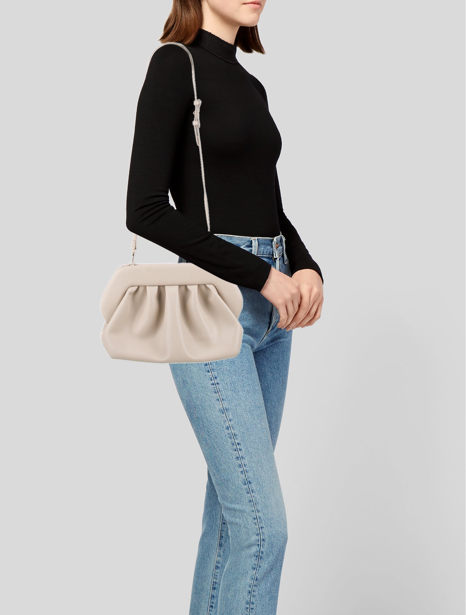 Themoirè Vegan Leather Shoulder Bag