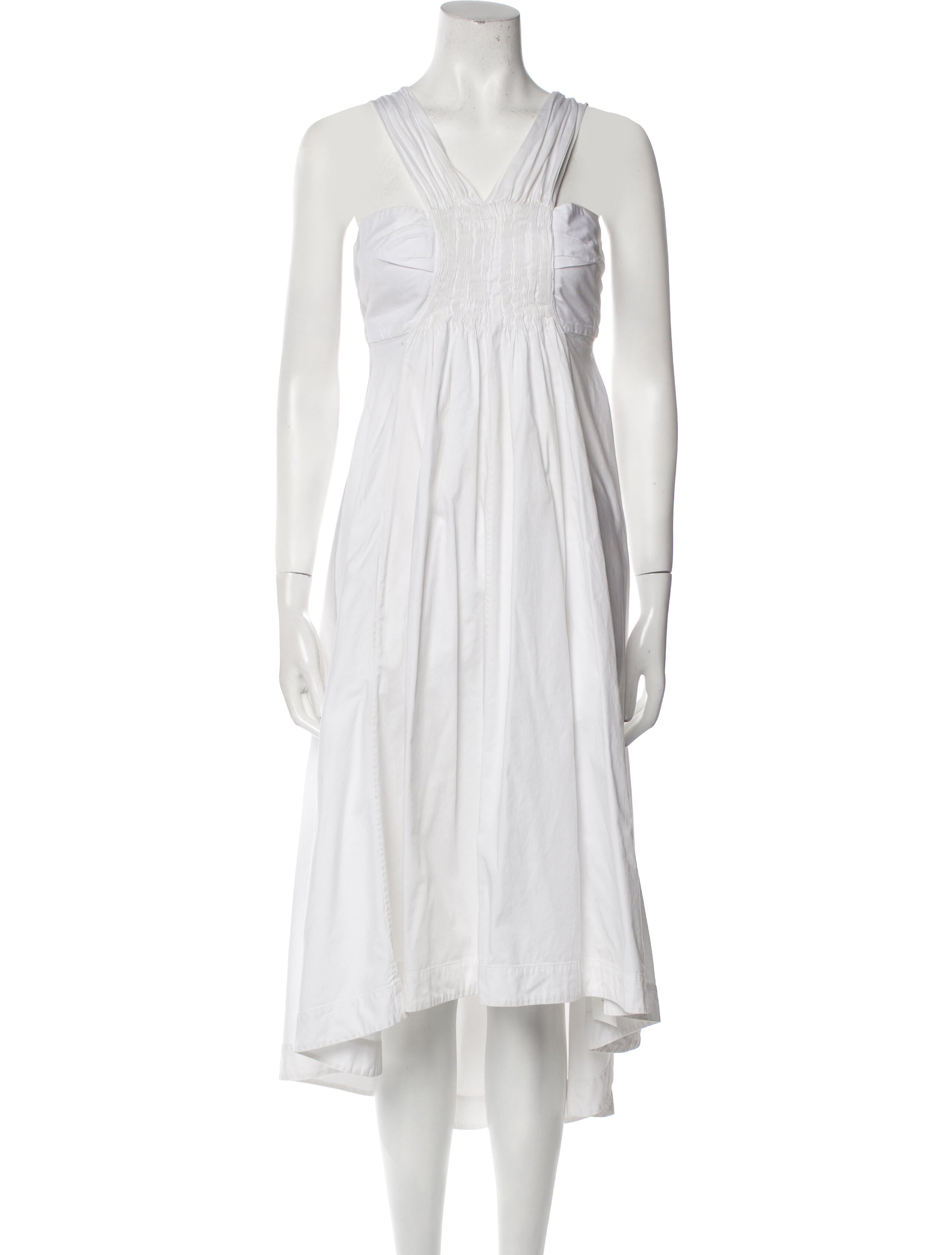 Teija Square Neckline Midi Length Dress