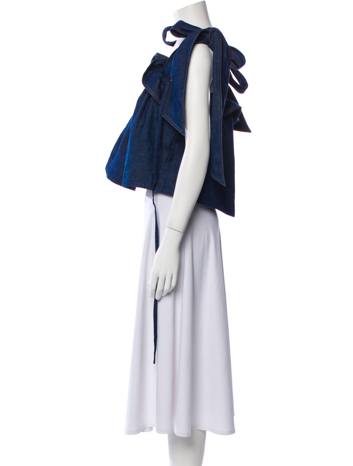 Teija Square Neckline Short Sleeve Crop Top