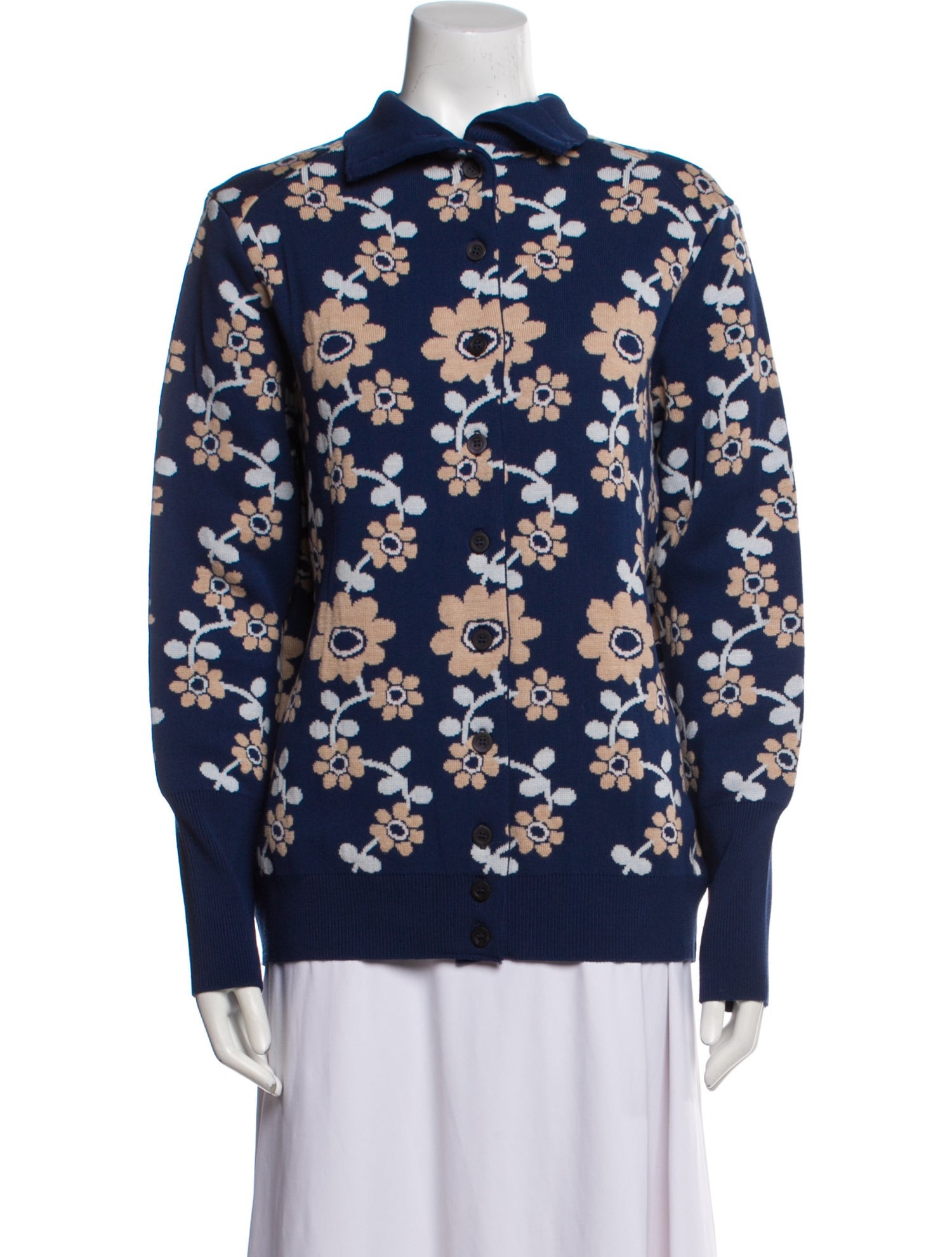 Teija Merino Wool Floral Print Sweatshirt