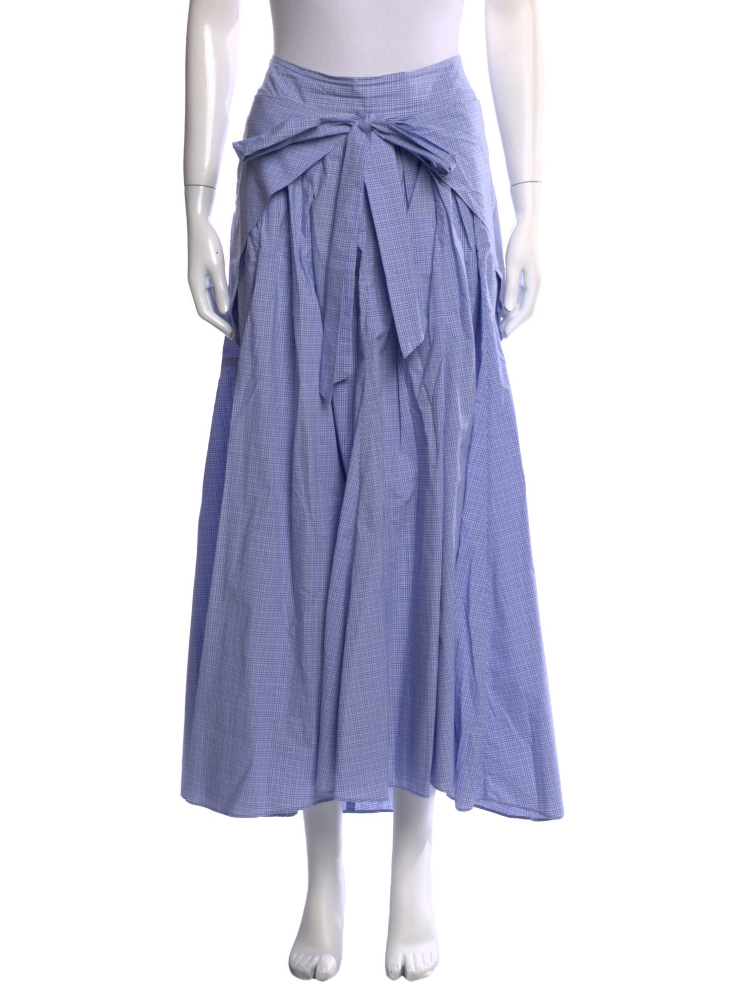 Teija Pleated Accents Midi Length Skirt