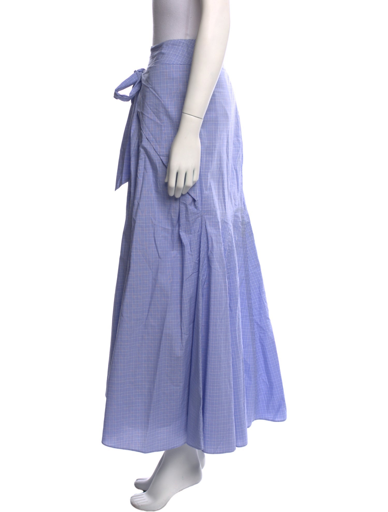 Teija Pleated Accents Midi Length Skirt