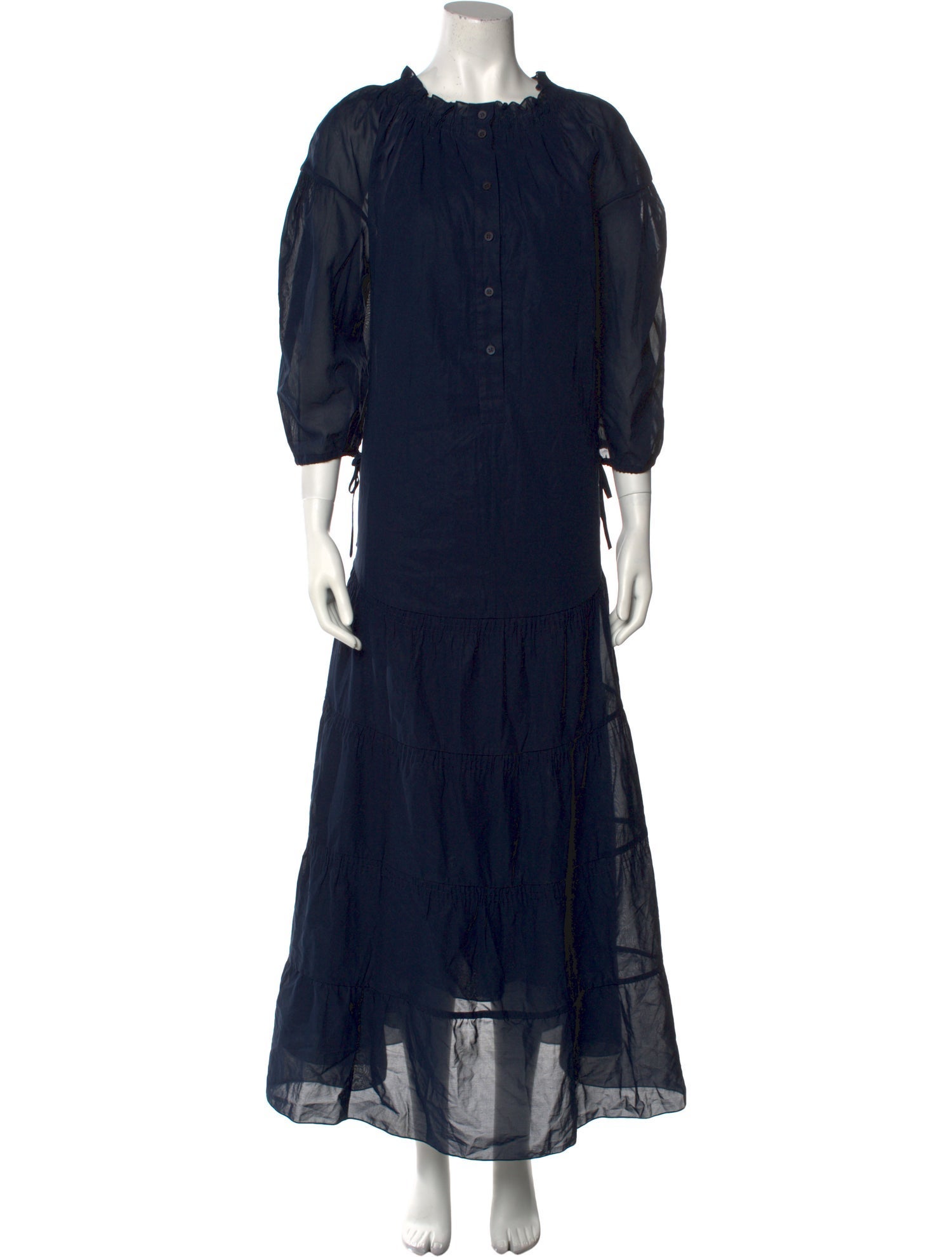 Teija Crew Neck Long Dress