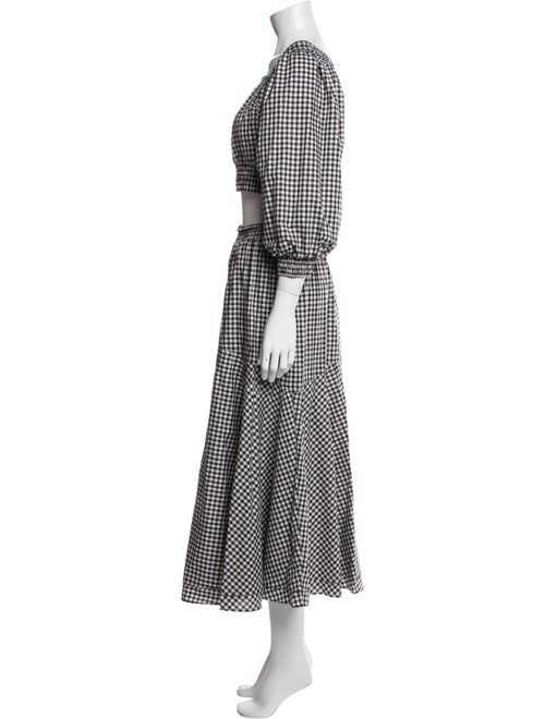 Teija Plaid Print Skirt Set