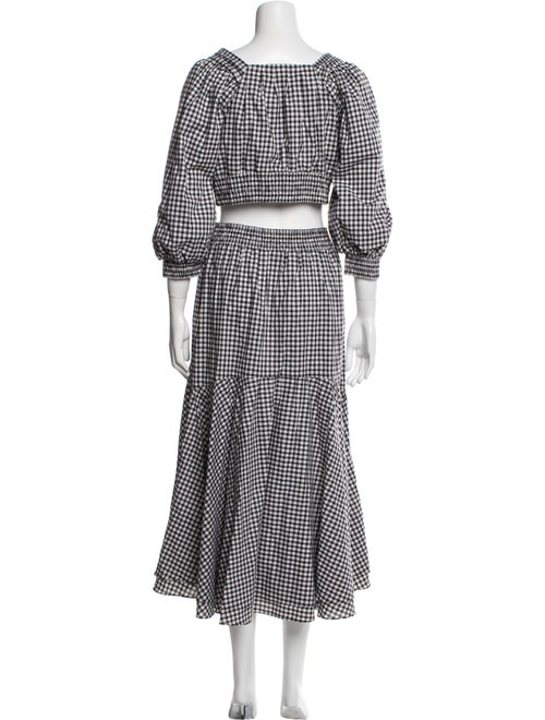 Teija Plaid Print Skirt Set