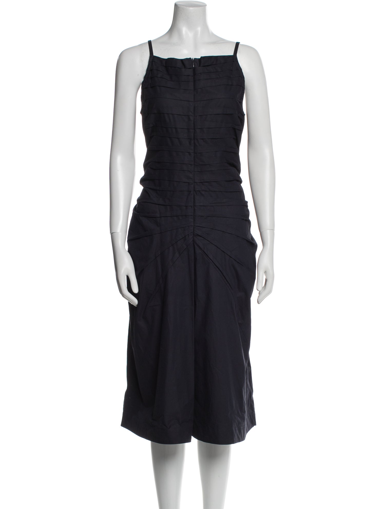 Teija Square Neckline Midi Length Dress