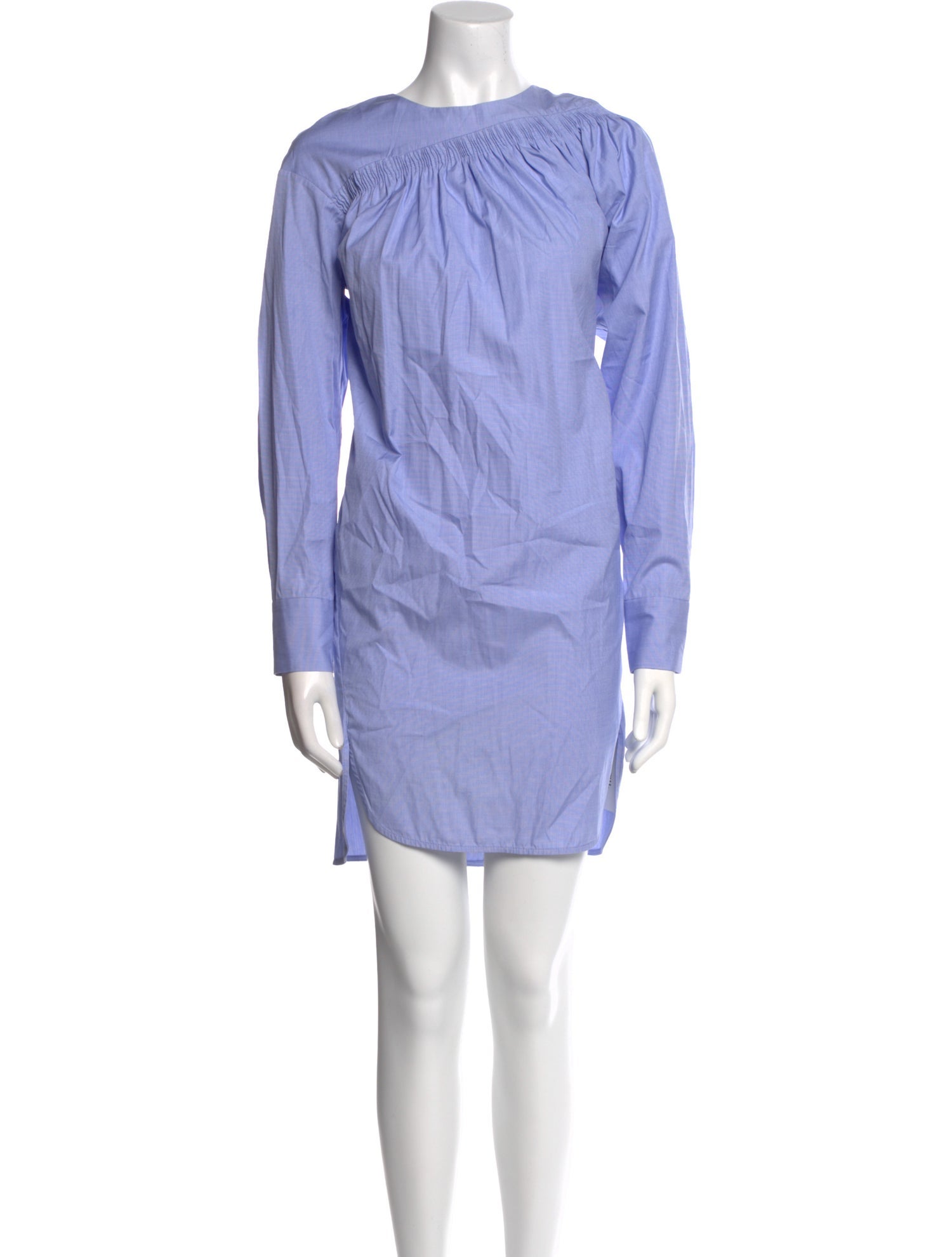 Teija Bateau Neckline Mini Dress