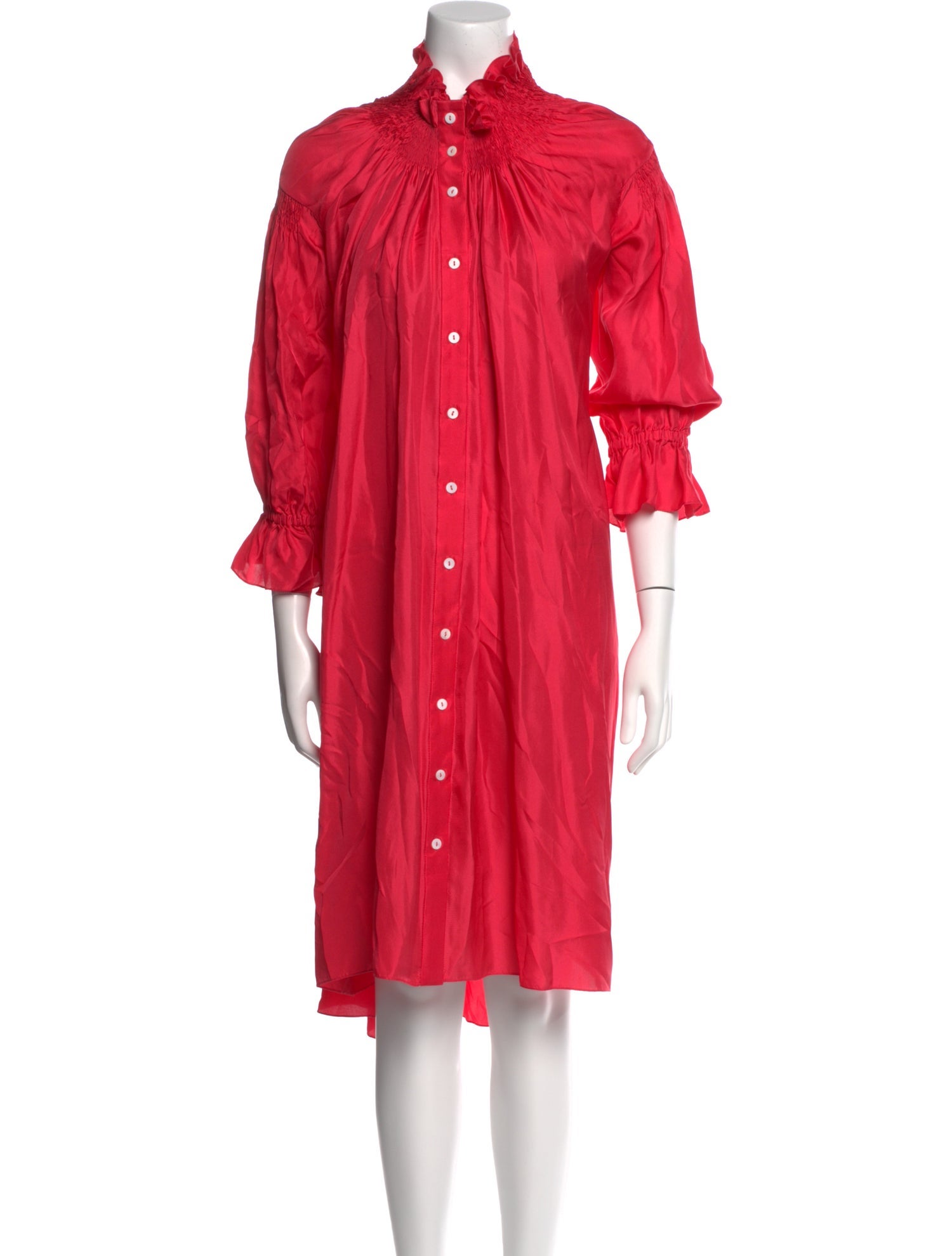 Teija Silk Midi Length Dress