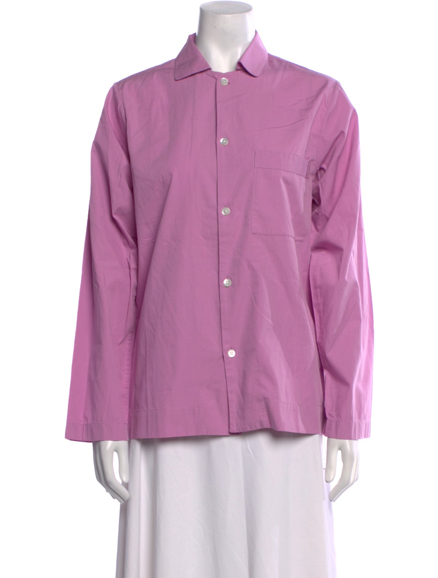 Tekla Long Sleeve Button-Up Top w/ Tags