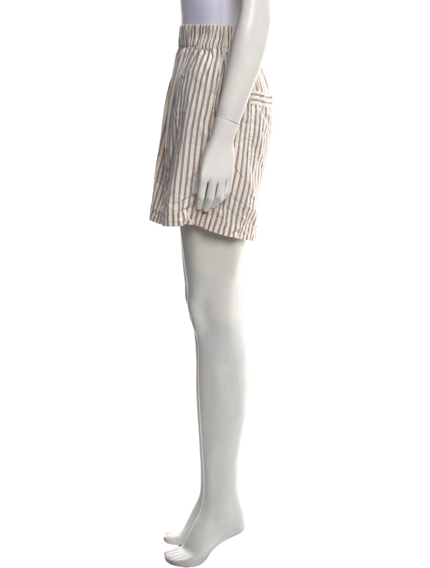 Tekla Striped Knee-Length Shorts