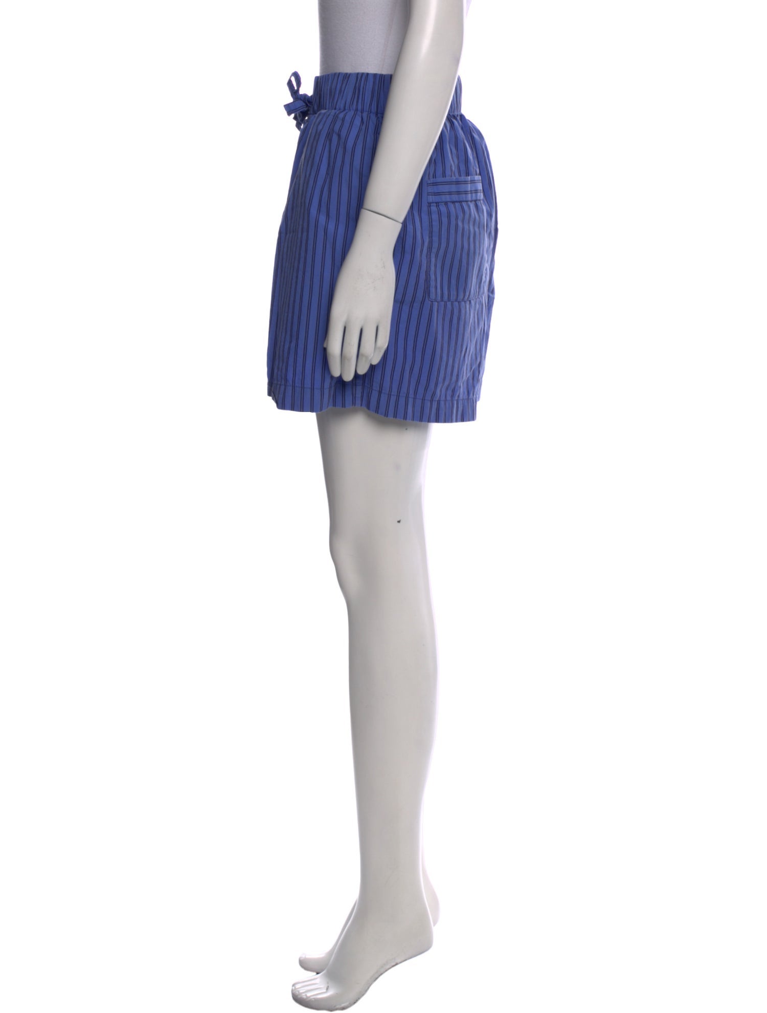 Tekla Striped Mini Shorts