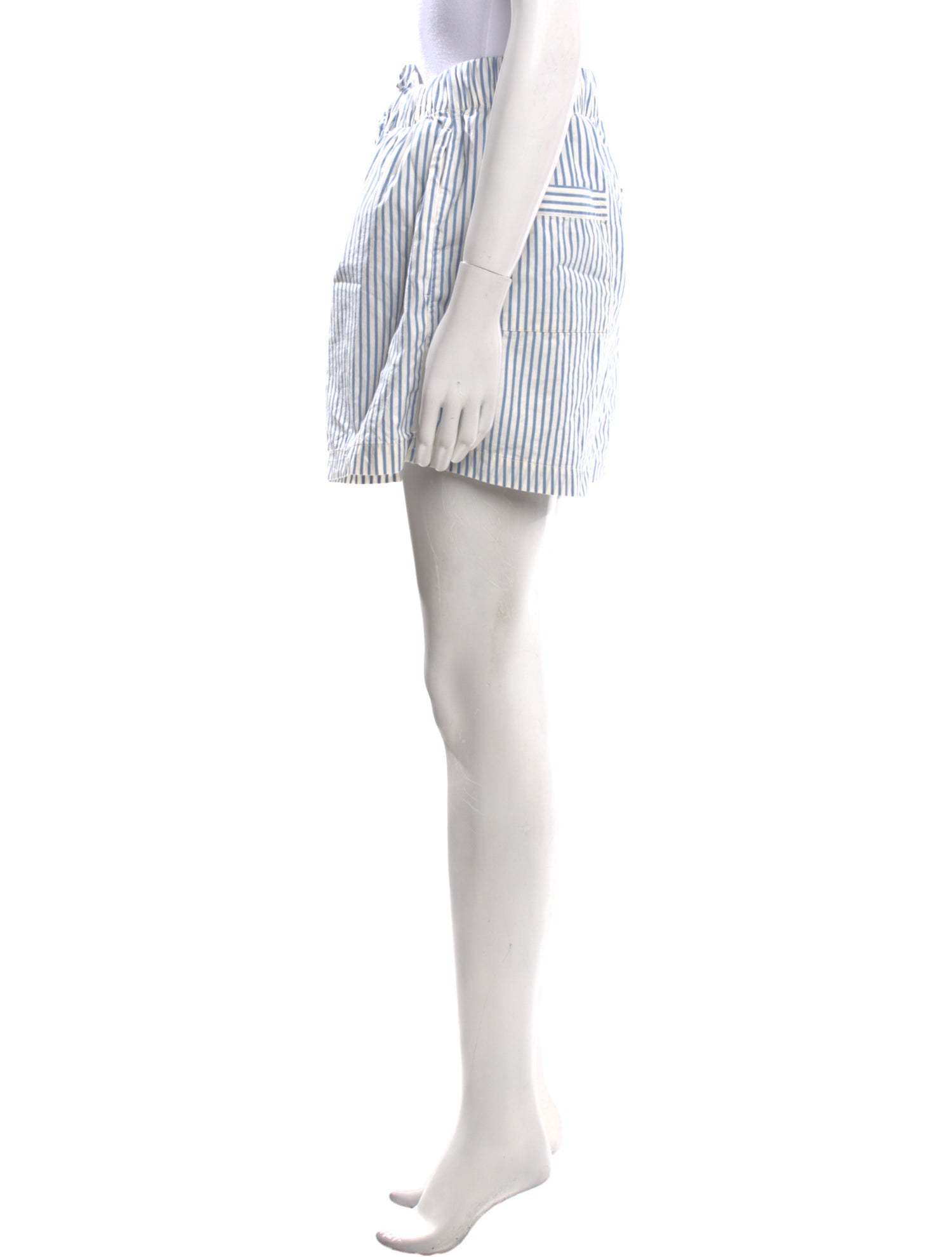 Tekla Striped Mini Shorts