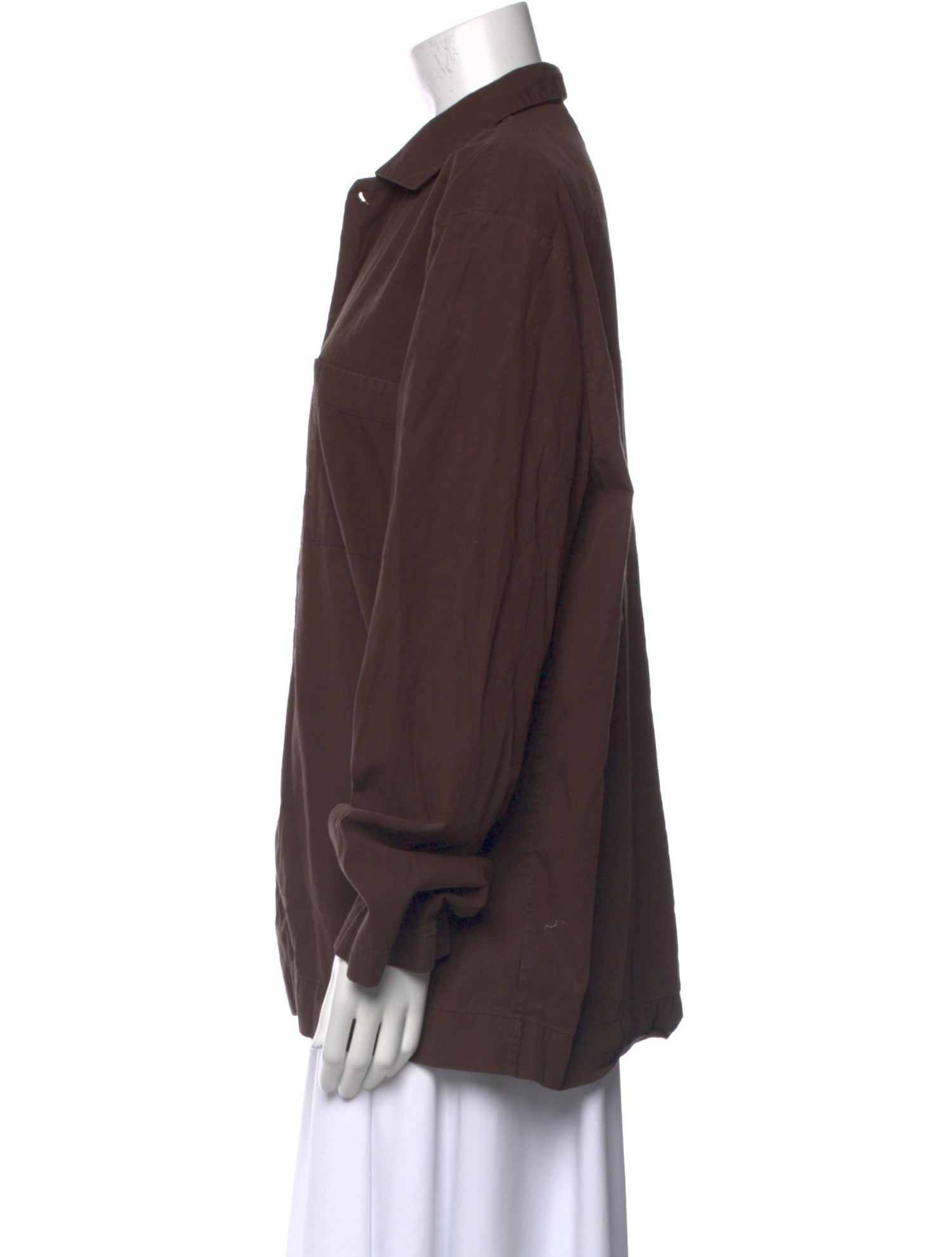 Tekla Long Sleeve Button-Up Top