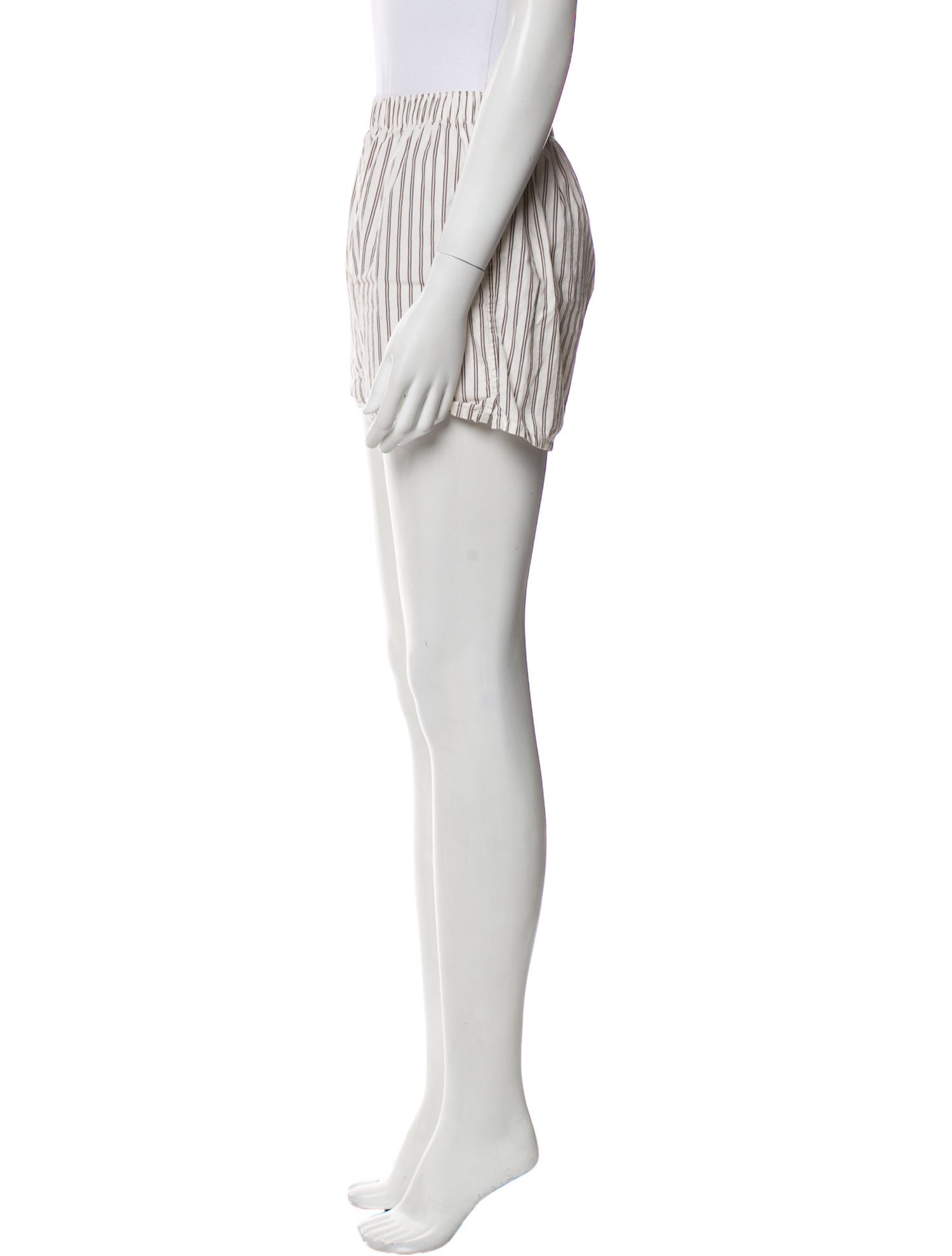 Tekla Striped Mini Shorts