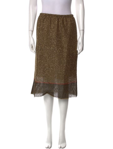 Tela Skirts Printed Knee-Length Skirt S