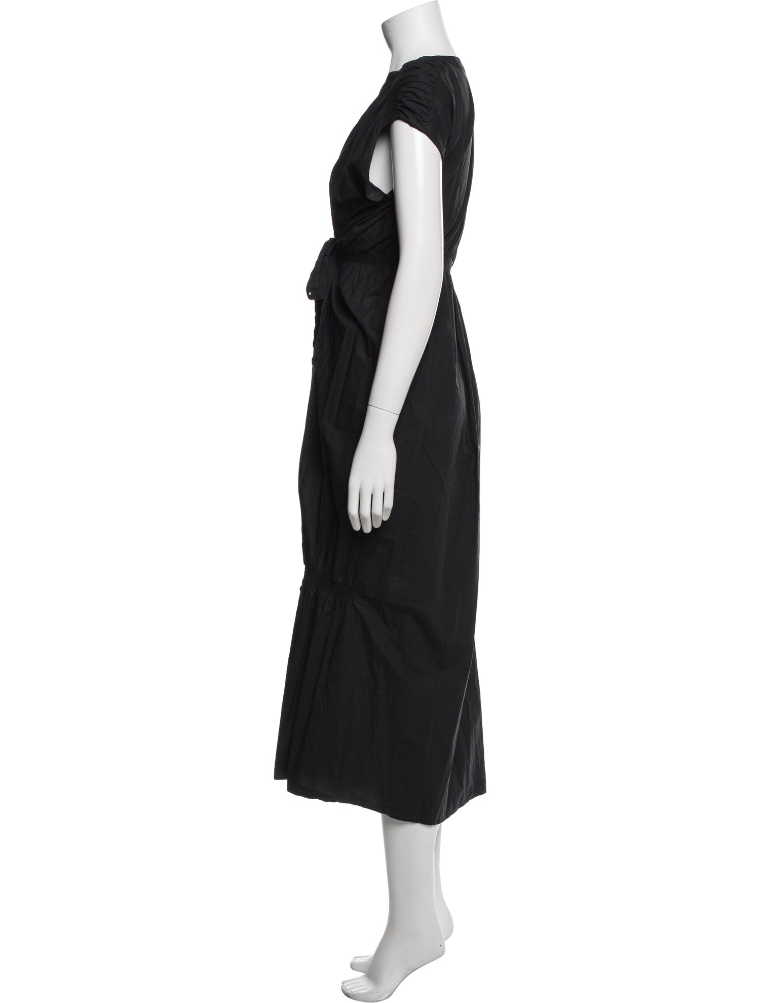 Tela V-Neck Long Dress