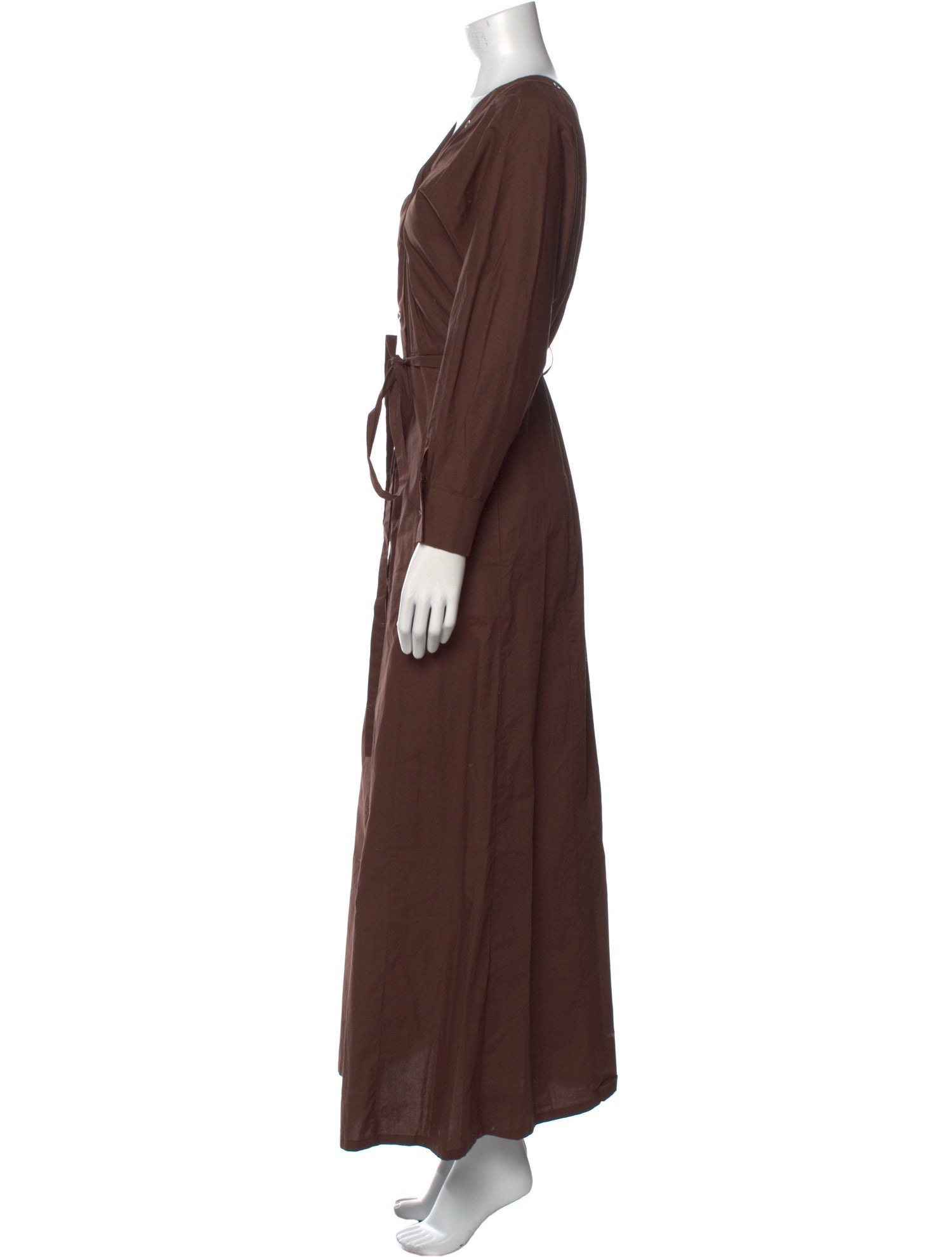 Tela V-Neck Long Dress