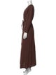 Tela V-Neck Long Dress