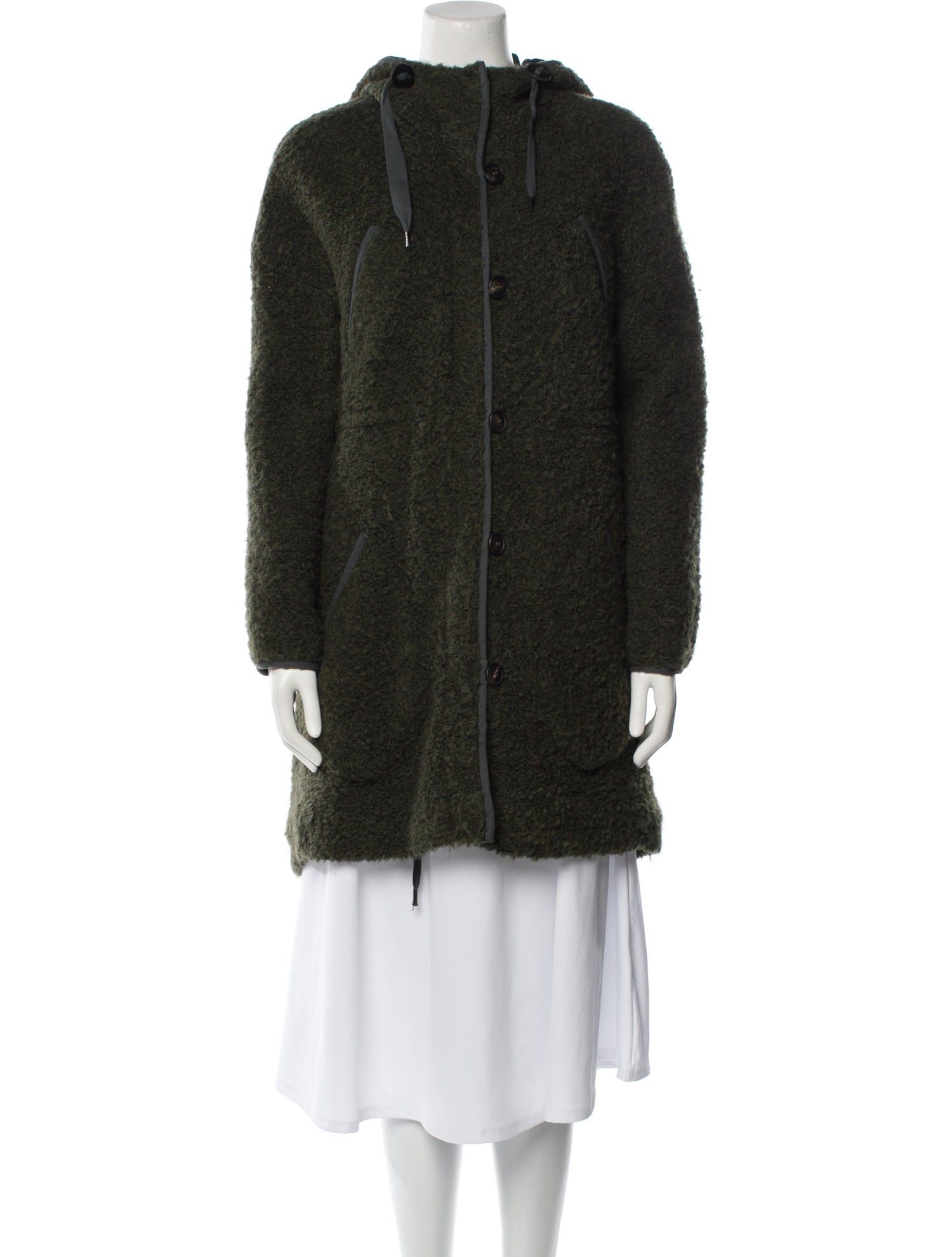 Tela Faux Shearling Faux Fur Coat