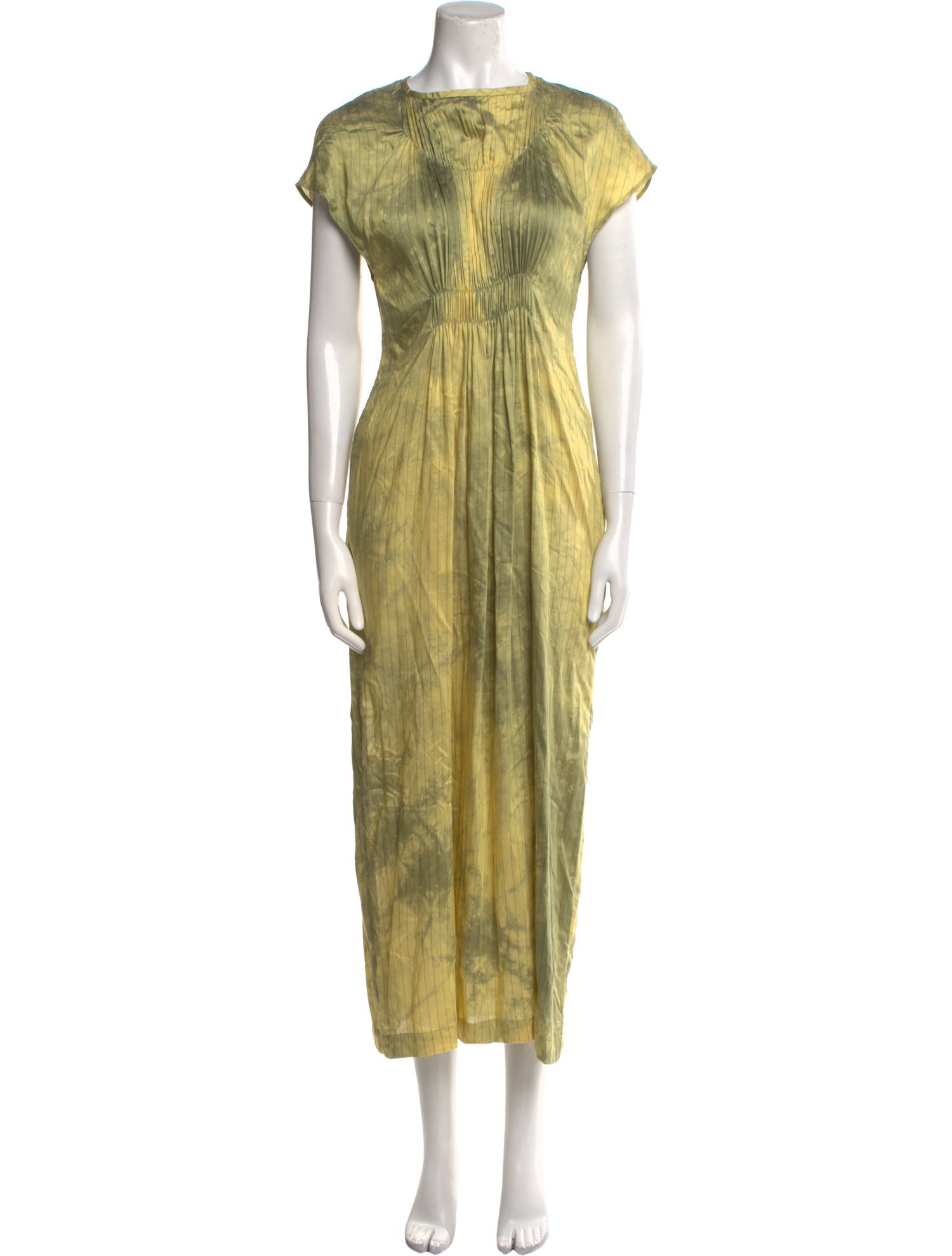 Tela Bateau Neckline Long Dress