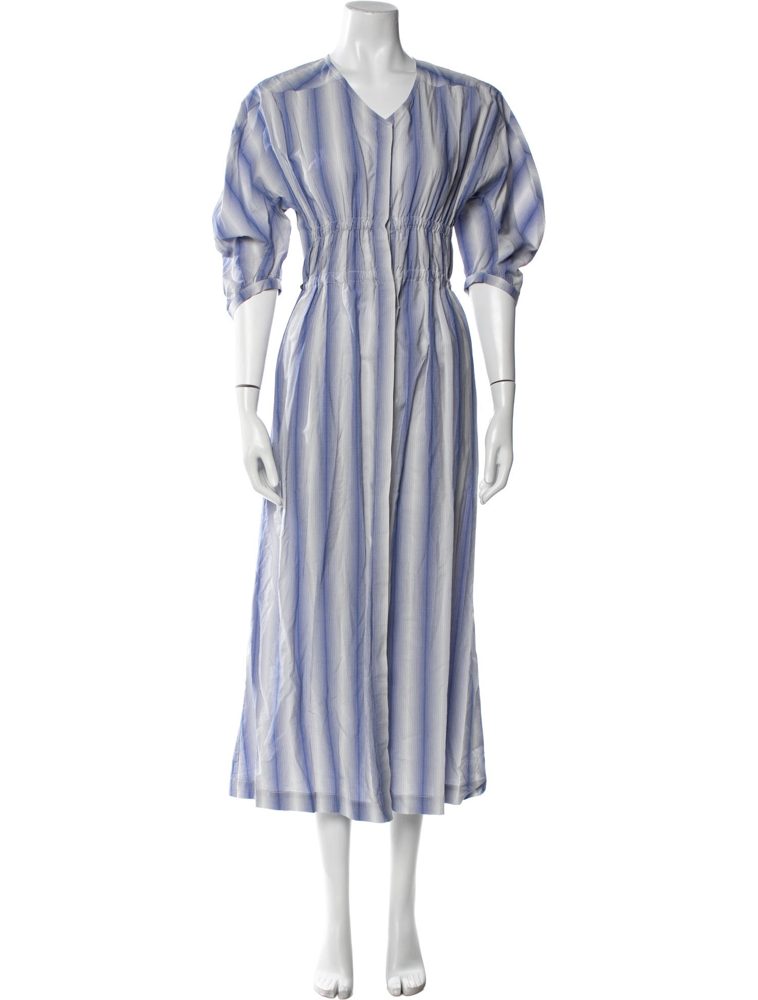 Tela V-Neck Long Dress