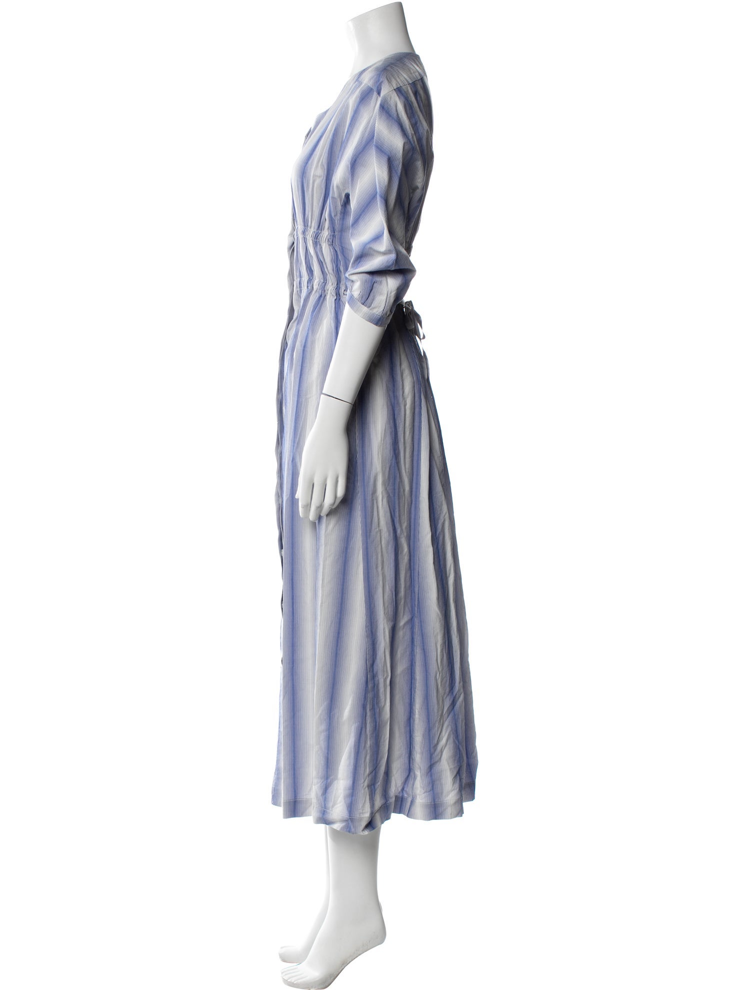 Tela V-Neck Long Dress