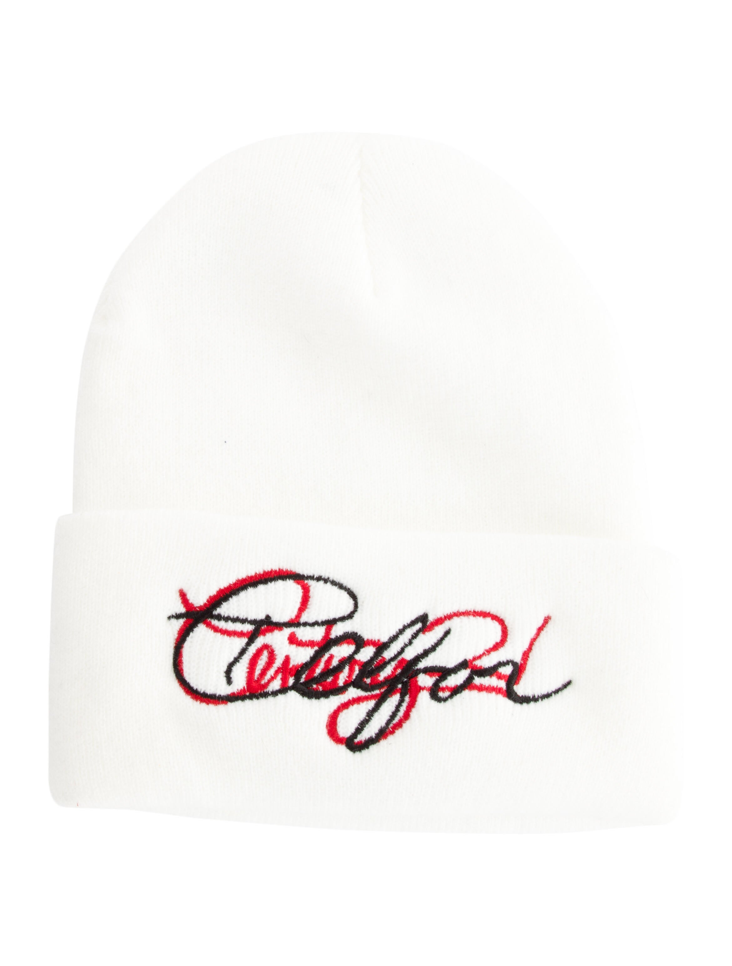 Telfar Embroidered Rib-Knit Beanie 
