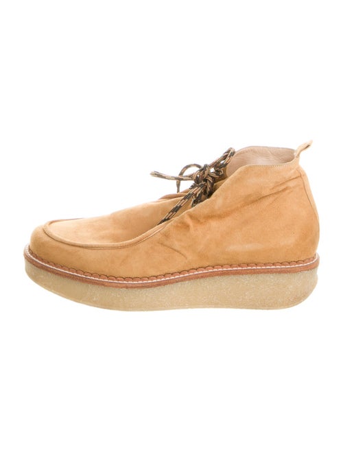 Telfar Suede Lace-Up Boots