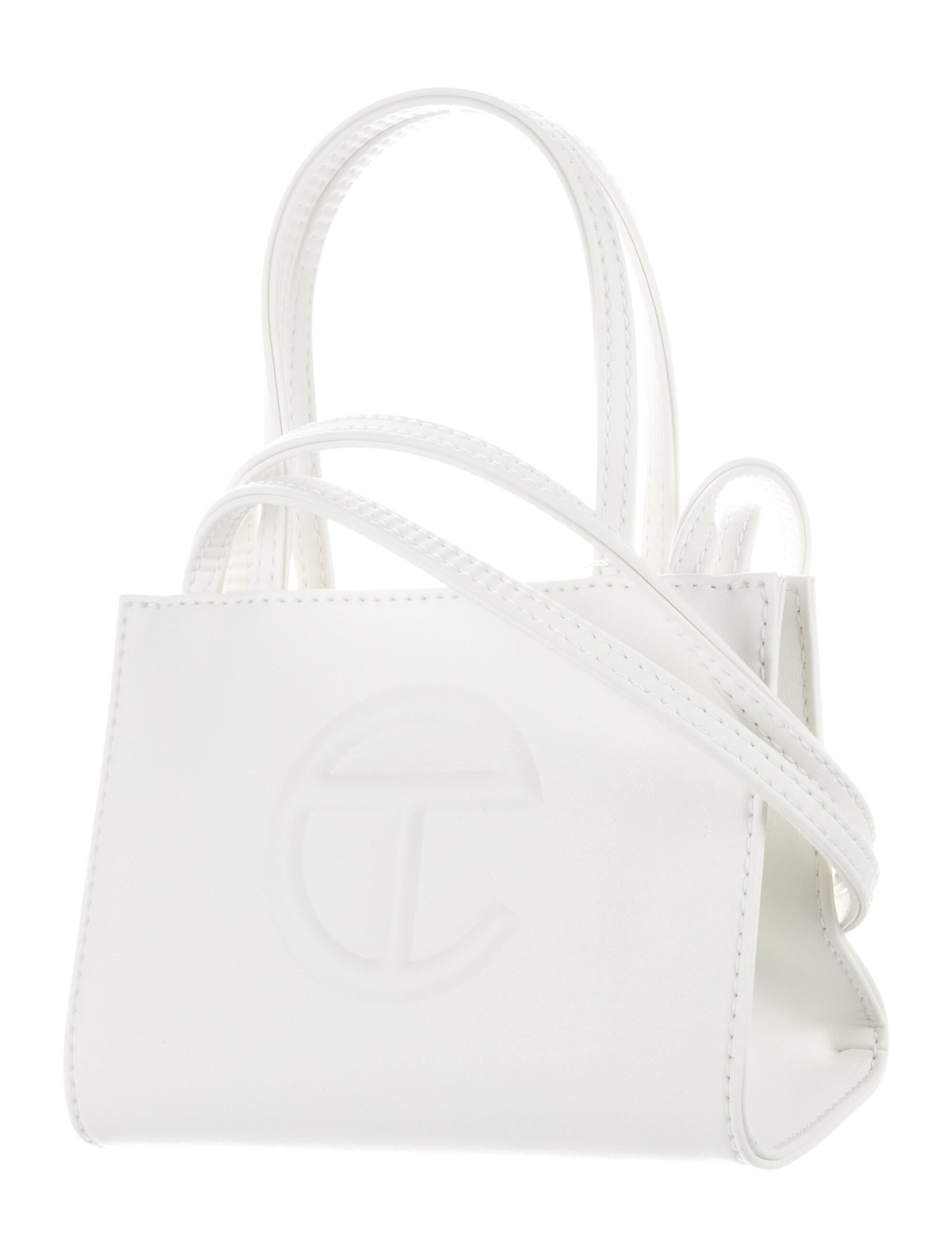 Telfar Vegan Leather Crossbody Bag w/ Tags White Crossbody Bags
