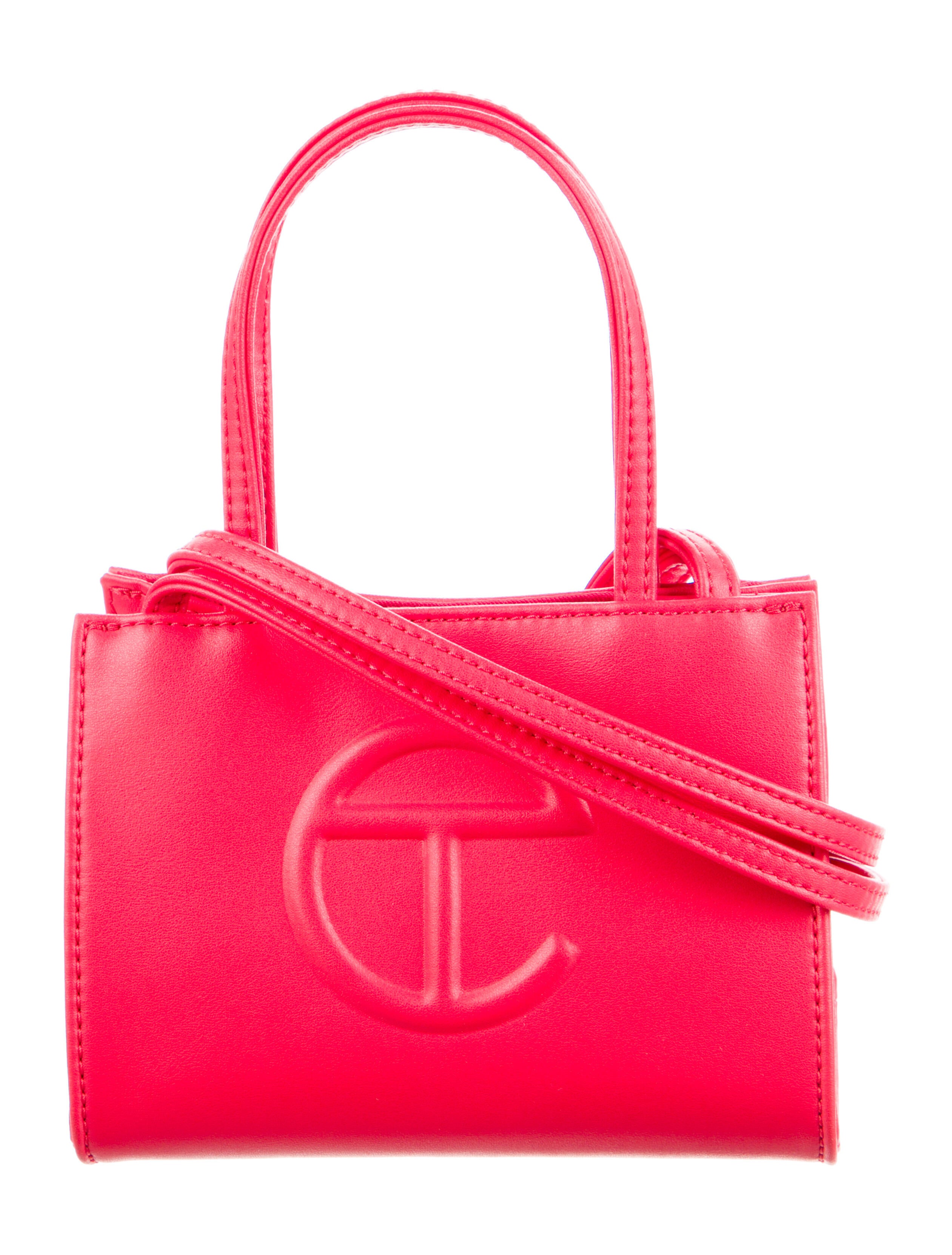 Telfar Small Red Shopping Bag Red Mini Bags, Handbags WTELG23128