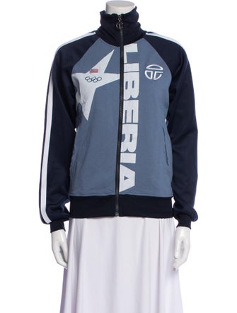 Telfar Graphic Print Bomber Jacket