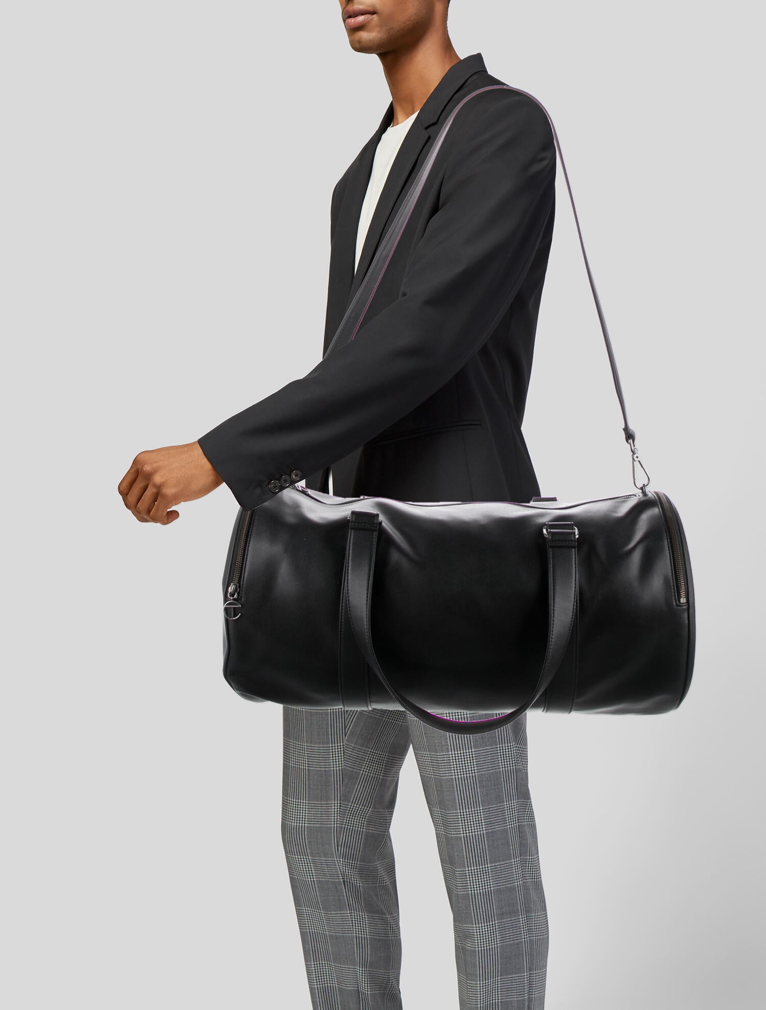 Telfar Leather Weekender Bag Black Weekenders, Bags WTELG27141