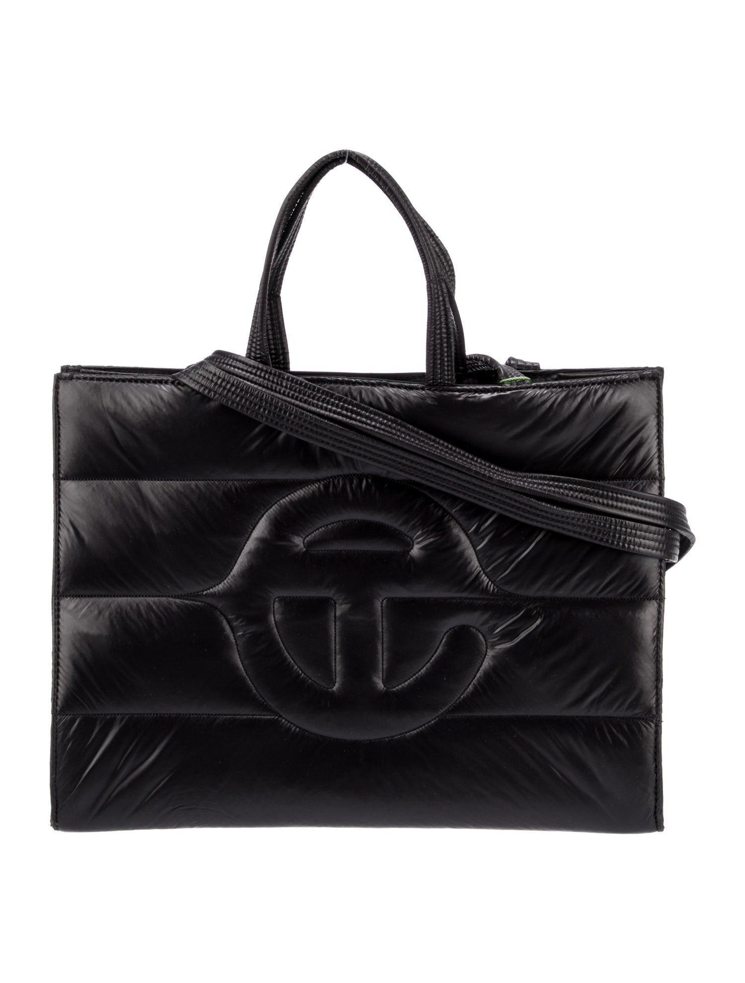 Telfar Medium Black Puff Shopper