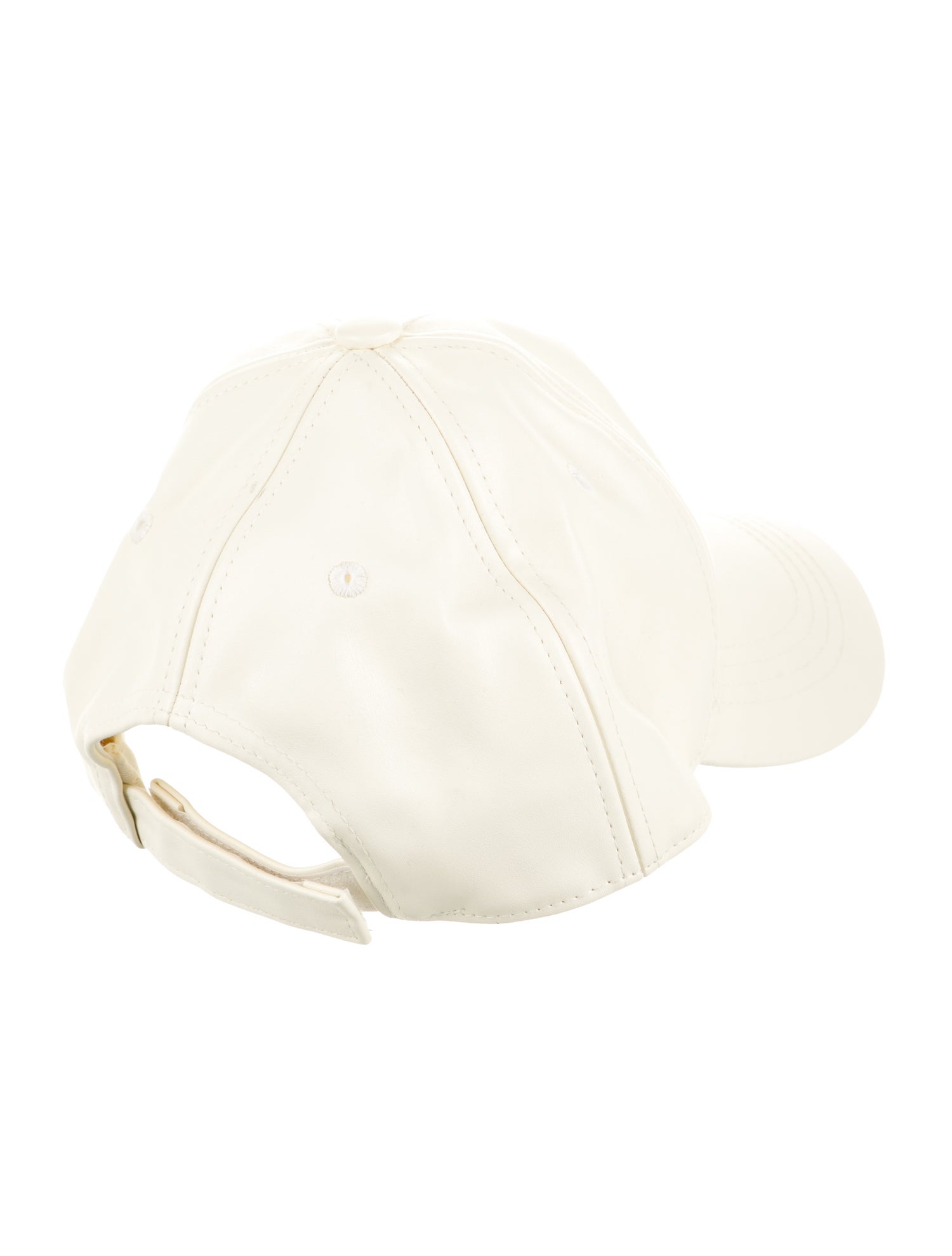 Telfar Neutral Polyurethane Baseball Cap Hat