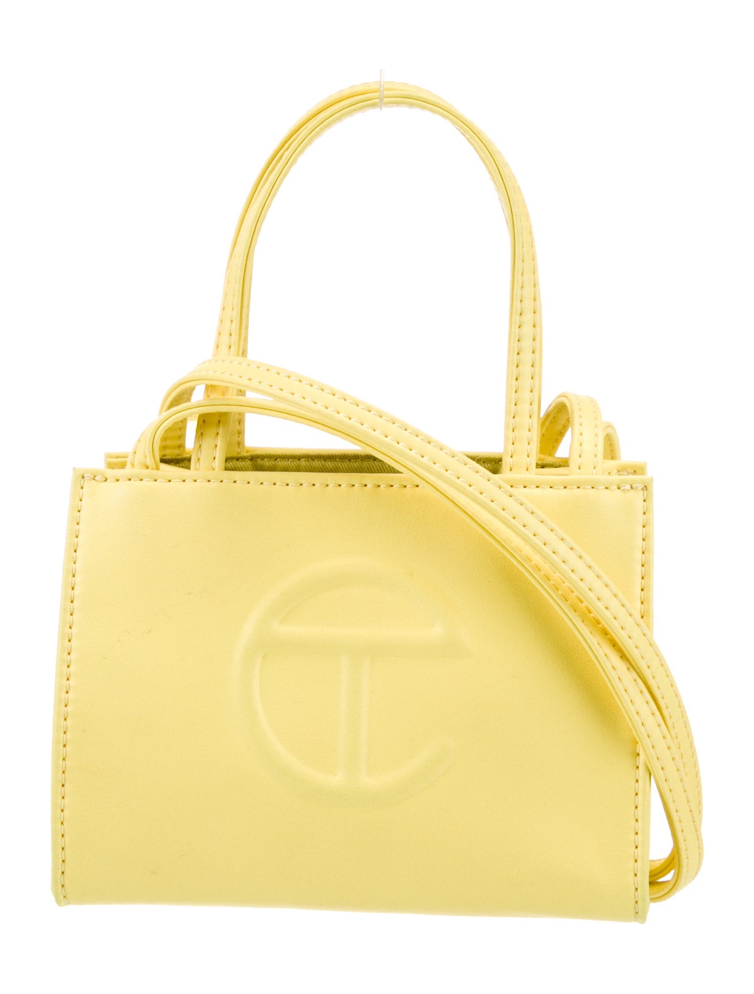 Telfar Leather Top Handle Bag