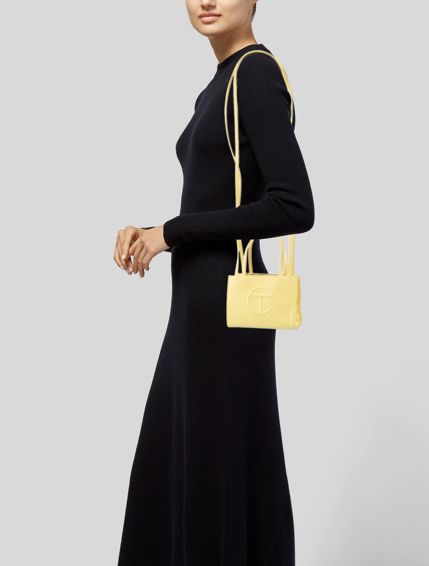 Telfar Leather Top Handle Bag