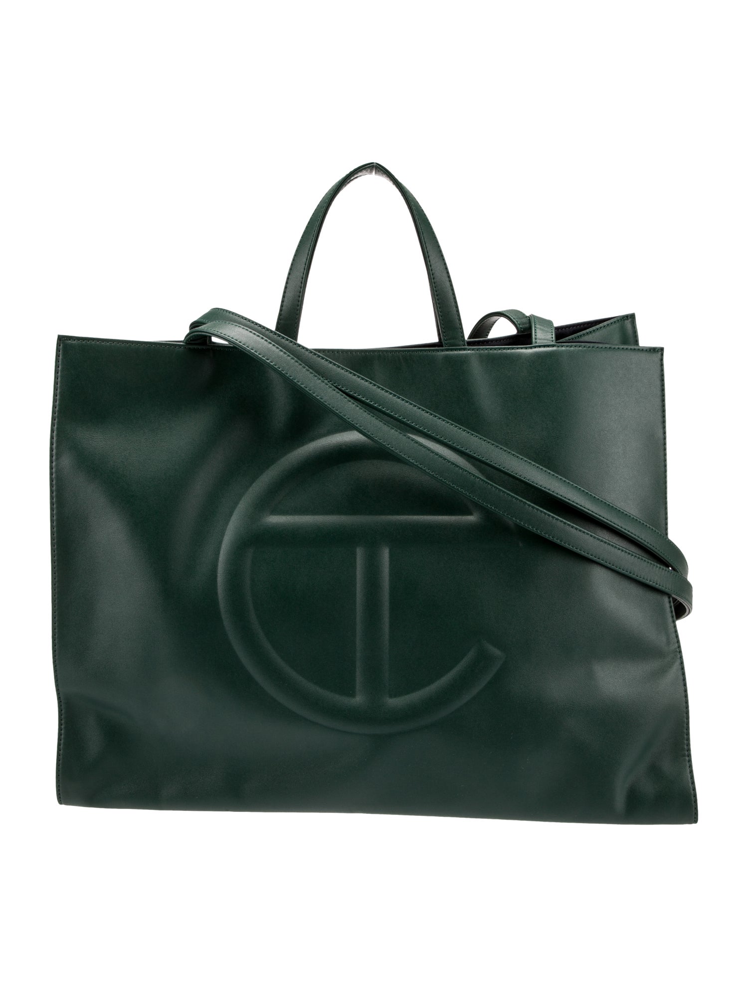 Telfar Leather Top Handle Bag