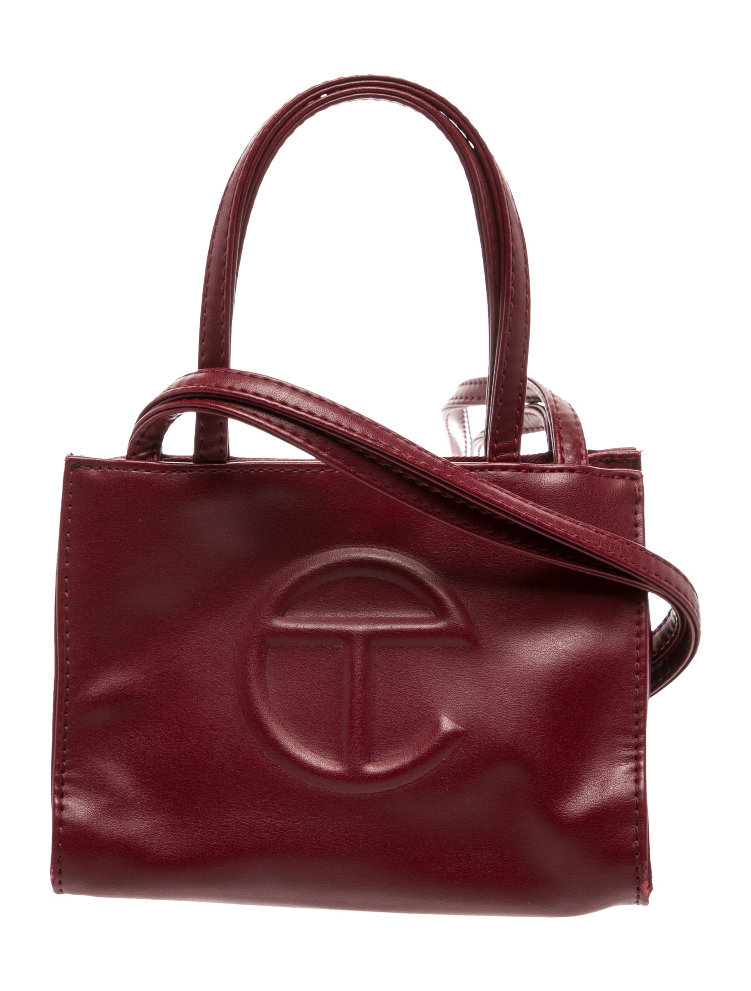 Telfar Leather Top Handle Bag