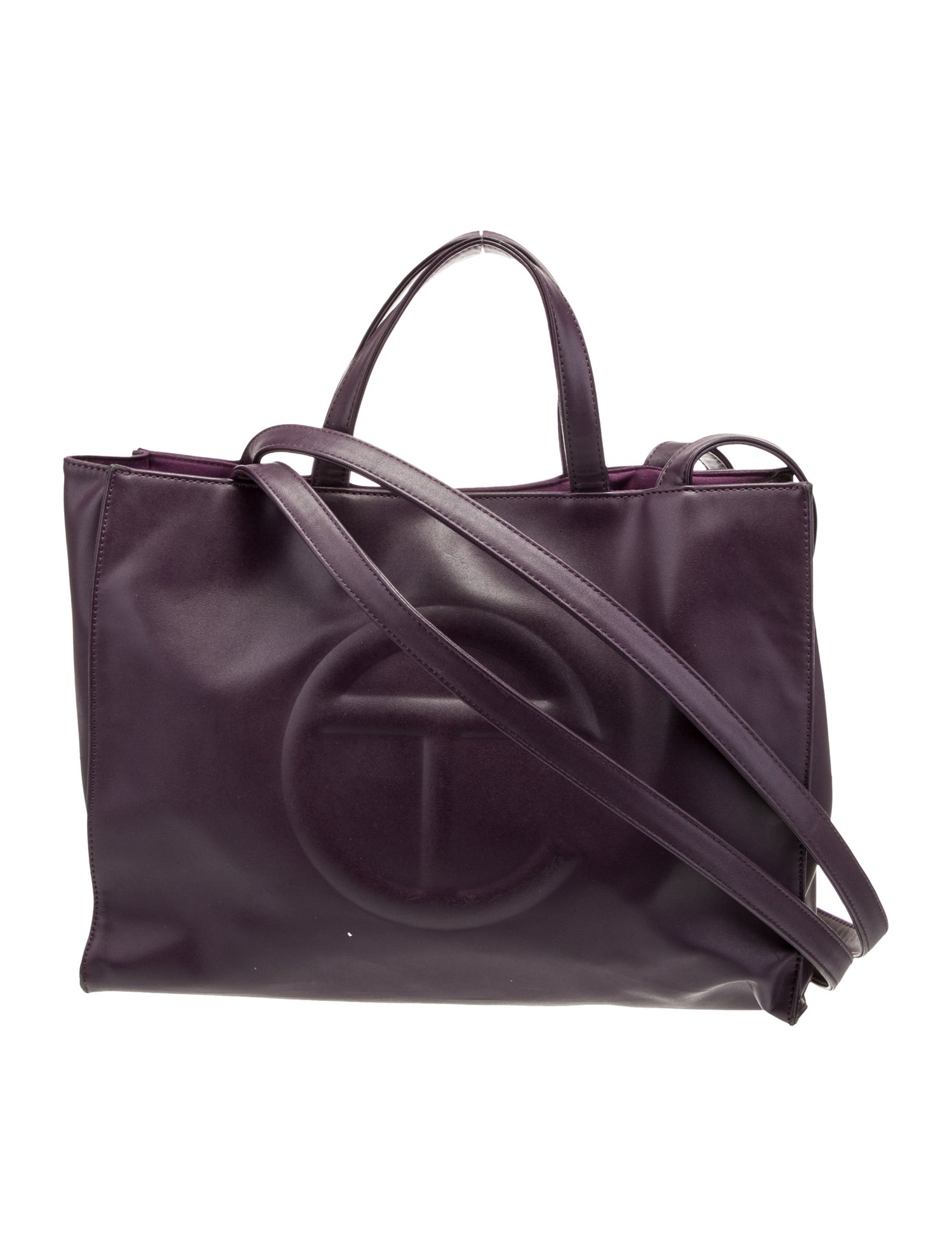Telfar Vegan Leather Eggplant Medium